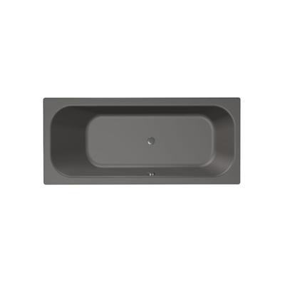 Xenz Aruba Ligbad - 170x75x48 - afvoer Midden - acryl - antraciet 6801-05