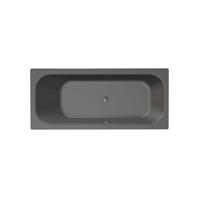 Xenz Aruba Ligbad - 170x75x48 - afvoer Midden - acryl - antraciet 6801-05