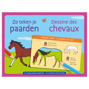 Deltas Sjabloonkaarten zo teken je paarden