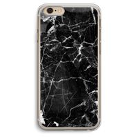 Zwart Marmer 2: iPhone 6 Plus / 6S Plus Transparant Hoesje