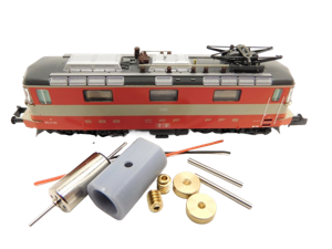 micromotor NH012C motor ombouwset voor Hobbytrain Re 4/4 II