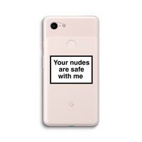 Safe with me: Google Pixel 3 XL Transparant Hoesje