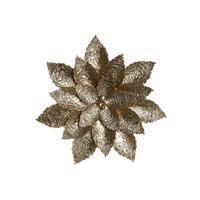 Wanddecoratie DKD Home Decor 56 x 4,5 x 56 cm Bloem Gouden Modern