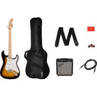 Squier Sonic Stratocaster Pack MN 2-Color Sunburst elektrische gitaar starterset
