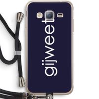 Gijweet: Samsung Galaxy J3 (2016) Transparant Hoesje met koord