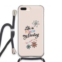 Tough Life: iPhone 7 PLUS Transparant Hoesje met koord