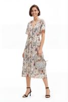 Wikkeljurk bloemen - WHITE - XS