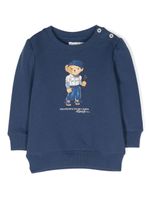 POLO RALPH LAUREN KIDS sweat à imprimé Polo Bear - Bleu - thumbnail