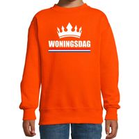 Koningsdag sweater Woningsdag oranje voor kinderen - thumbnail