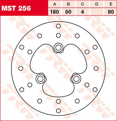 TRW Remschijf, remschijven voor de moto, MST256