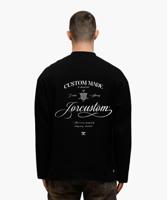 Jorcustom Handscript Longsleeve T-Shirt Heren Zwart - Maat L - Kleur: WitZwart | Soccerfanshop