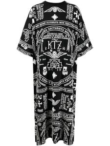 KTZ caftan à imprimé église - Noir