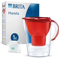 Brita Carafe Filter Marella Red (2.4L) Inbegrepen 1 filtercartridge MaxTra Pro All-In-1