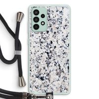 Gespikkelde marmer: Samsung Galaxy A52s 5G Transparant Hoesje met koord