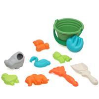 Atosa Strand/zandbak speelgoed set - emmer/schepjes met vormpjes - plastic - dieren thema   -