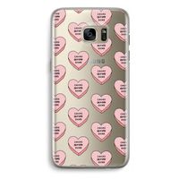 Chicks before dicks: Samsung Galaxy S7 Edge Transparant Hoesje
