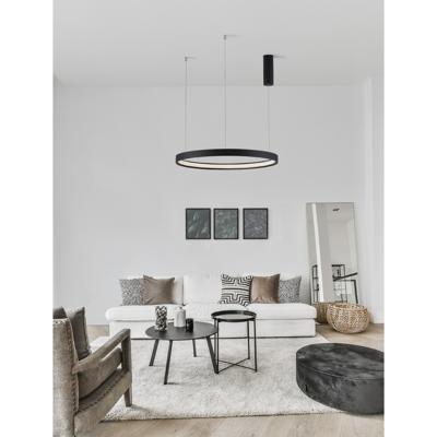 Lyora Ronde hanglampPerrine zwart Ø 60cm - 9345616