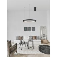 Lyora Ronde hanglampPerrine zwart Ø 60cm - 9345616