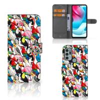 Motorola Moto G60s | Telefoonhoesje | Met pasjeshouder | Birds