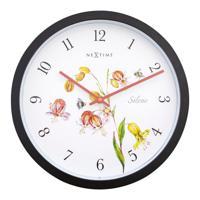 NeXtime NE-4316 Buitenklok Silene 30.5 cm Zwart/Wit - thumbnail