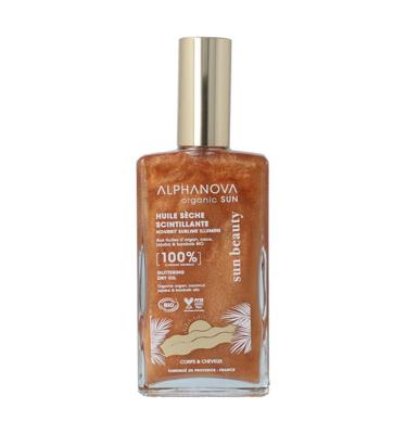 Sun glittering dry oil bio