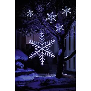 Konstsmide Lichtgordijn sneeuwvlokken Buiten 24 V 60 LED Koudwit (l x b x h) 14 m x 400 cm x 30 cm