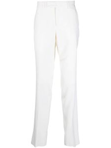 Lardini pantalon chino à fermeture décalée - Blanc