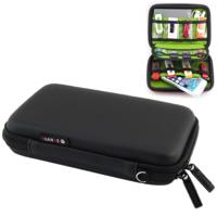 Draagbare multi-functioneel EVA materiaal digitaal apparaat opslag reistas voor telefoon / Power Bank / USB schijf / SD schijf / PSP Console interne