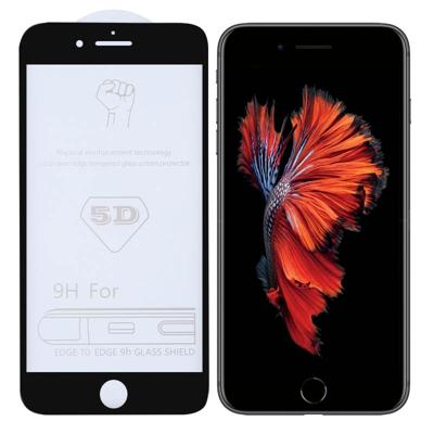 9H 5D volledige lijm volledig scherm gehard glas film voor iPhone 6/6s