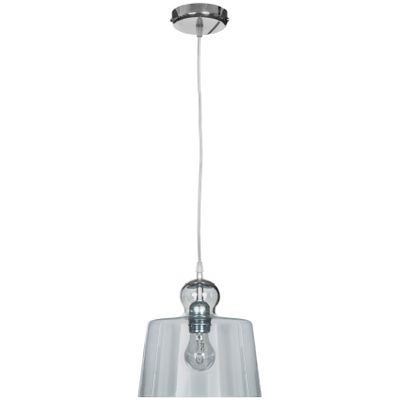 Hanglamp helderglas chroom