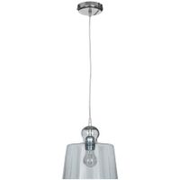 Hanglamp helderglas chroom