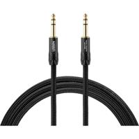 Warm Audio 55-90046 (2) Jackplug Instrumenten Aansluitkabel [1x Jackplug male 6,3 mm - 1x Jackplug male 6,3 mm] 3.00 m Zwart