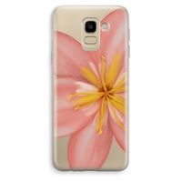 Pink Ellila Flower: Samsung Galaxy J6 (2018) Transparant Hoesje
