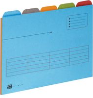 Oxford 100330160 hangmap A4 Karton Blauw, Groen, Grijs, Oranje, Rood 5 stuk(s) - thumbnail