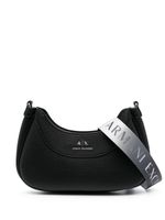 Armani Exchange sac à bandoulière en cuir à logo embossé - Noir - thumbnail