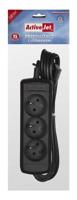 Activejet 3GNU-1,5M-C power uitbreiding 3 AC-uitgang(en) Binnen Zwart