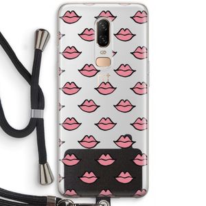 Lipjes: OnePlus 6 Transparant Hoesje met koord