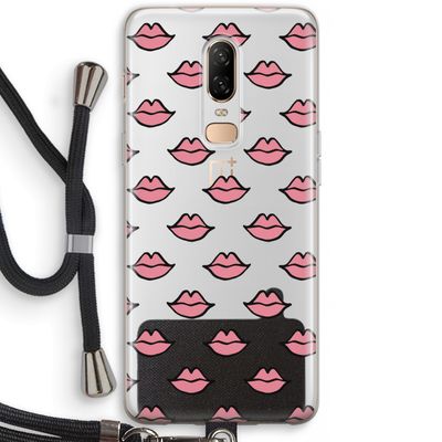 Lipjes: OnePlus 6 Transparant Hoesje met koord