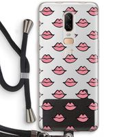 Lipjes: OnePlus 6 Transparant Hoesje met koord Lipjes: OnePlus 6 Transparant Hoesje met koord