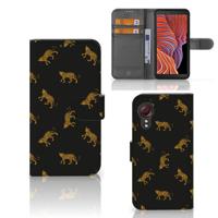Telefoonhoesje | Met pasjeshouder | voor Samsung Galaxy Xcover 5 Leopards
