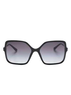 Bvlgari lunettes de soleil oversize à logo - Noir