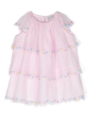 Stella McCartney Kids robe à pois - Rose