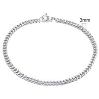 Stalen heren armband LGT JWLS Gourmet schakel Zilverkleurig 3mm
