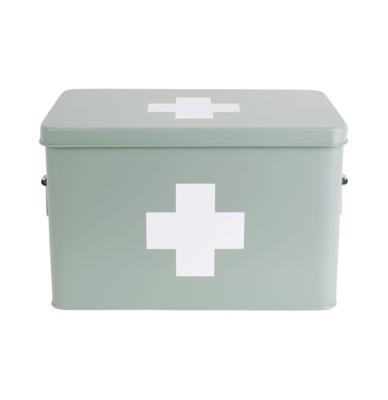 Medicijn Metalen Opbergdoos Groot - Grijze Jade