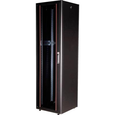 ROLINE 19-inch netwerkkast Basic 42 U, 600x600 BxD Glazen deur zwart
