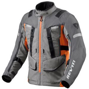 REV'IT! Sand 4 H2O Jacket, Textiel motorjas heren, Grijs Oranje