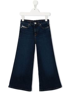 Diesel Kids jean bootcut à taille mi-haute - Bleu