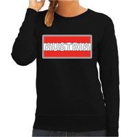 Oostenrijk / Austria landen sweater zwart dames