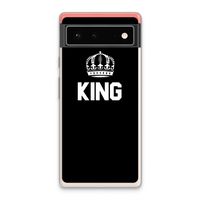 King zwart: Google Pixel 6 Transparant Hoesje