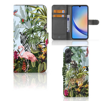 Telefoonhoesje met Pasjes voor Samsung Galaxy A24 4G Jungle
